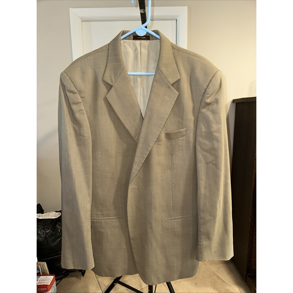 Givenchy Monsieur Blazer Men's 46R Light Brownโ Single Breasted 100% Wool